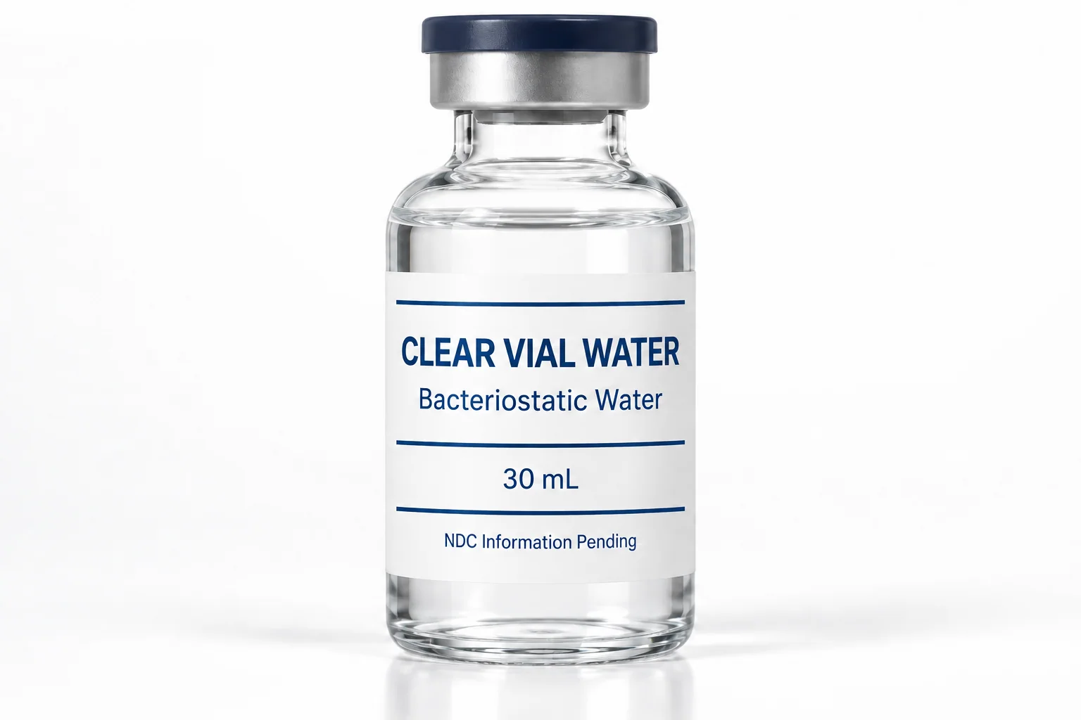 Concept packaging for NDC Bacteriostatic Water — 30 mL